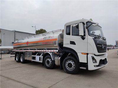 國六東風天龍柴汽油25.2方鋁合金油罐車